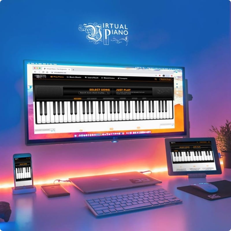 Virtual Piano  Online Piano Game with Interactive Songs