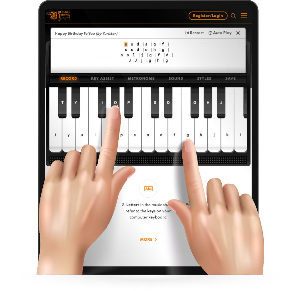 Roblox Piano Keyboard Auto Virtual Piano Trainer Apps On Google Play - roblox piano sheet this is halloween