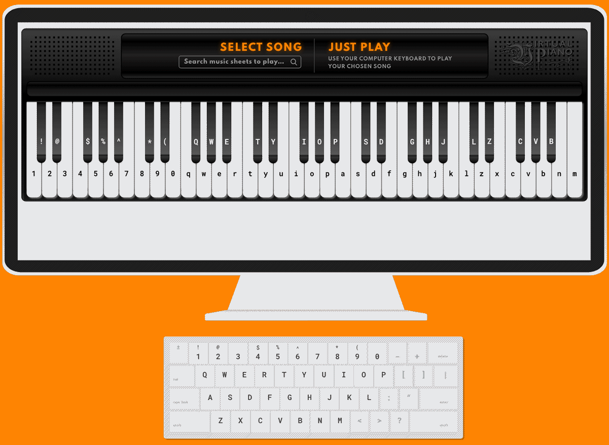 virtual piano keys