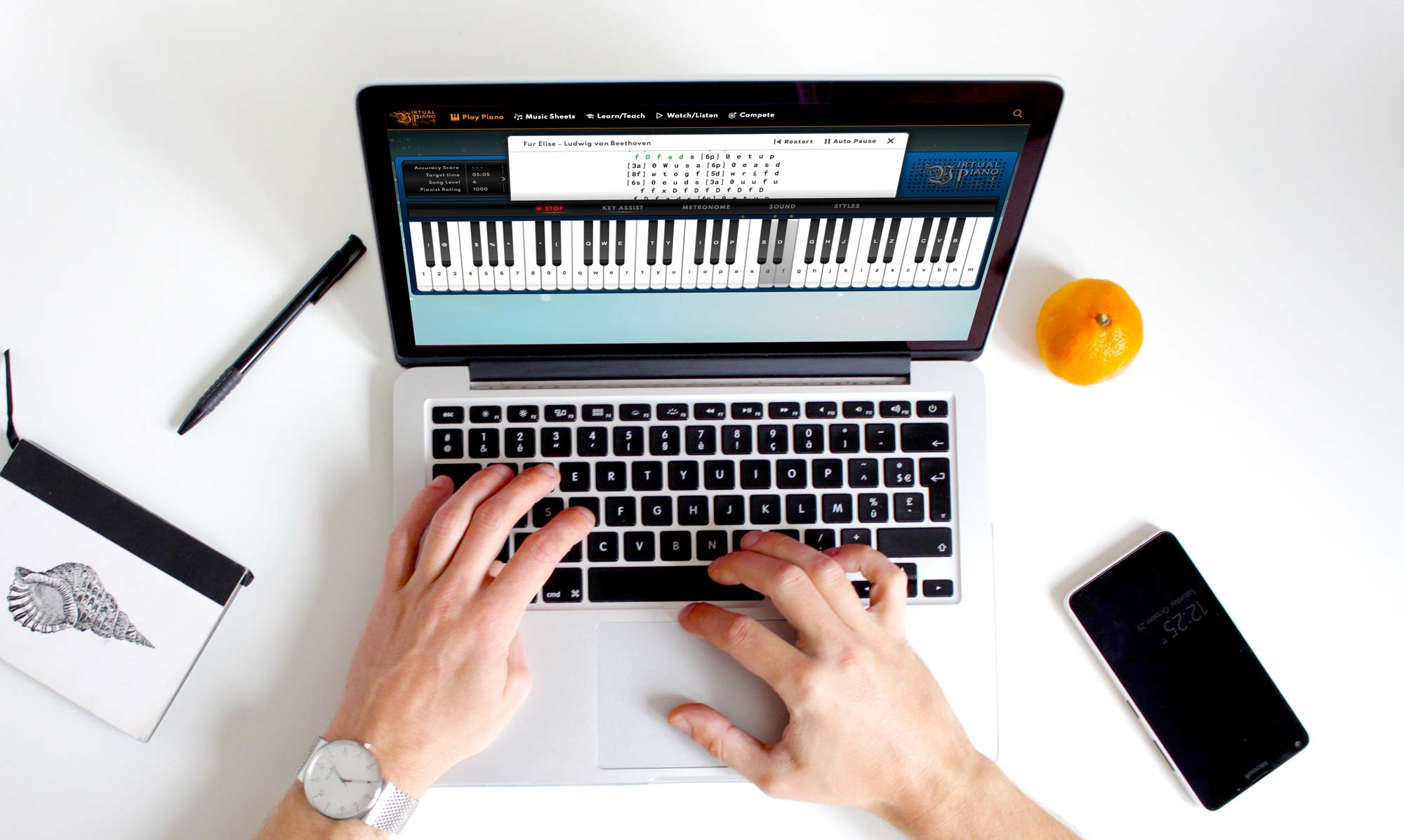 virtual piano keyboard lessons