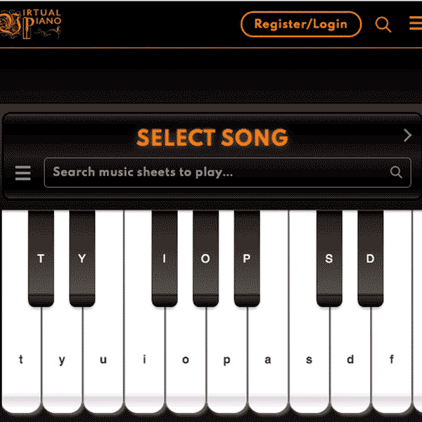 virtual piano net sheets