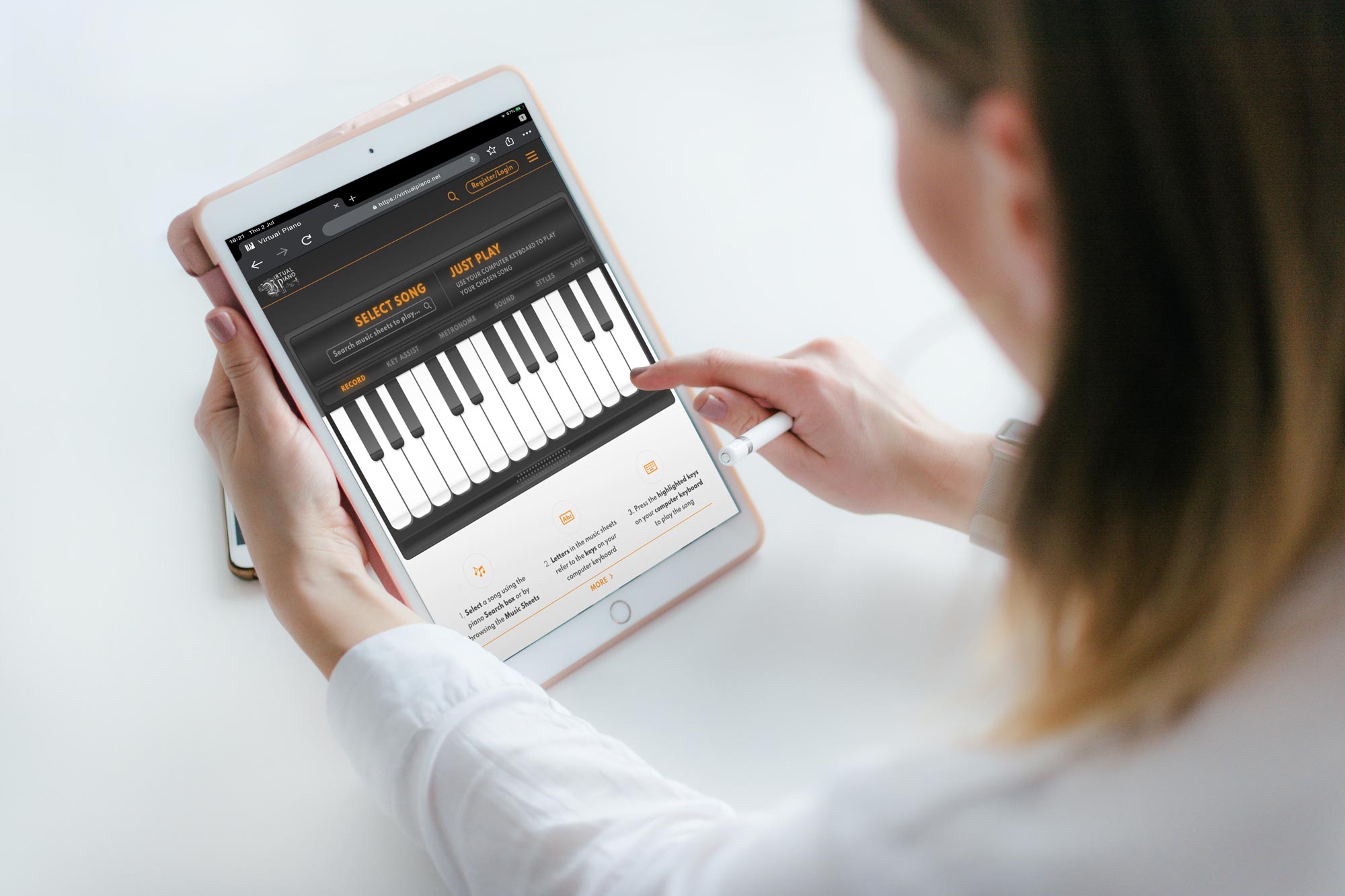 Virtual Piano Comp Music Sheets | Online Keyboard| Learn & Play