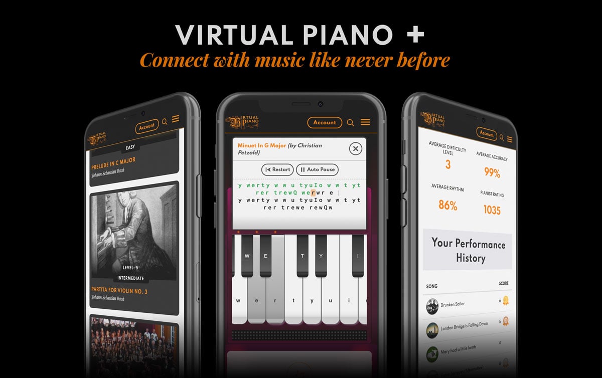 Virtual Piano Keyboard: #1 App (Learn Songs, Record and Play Online)