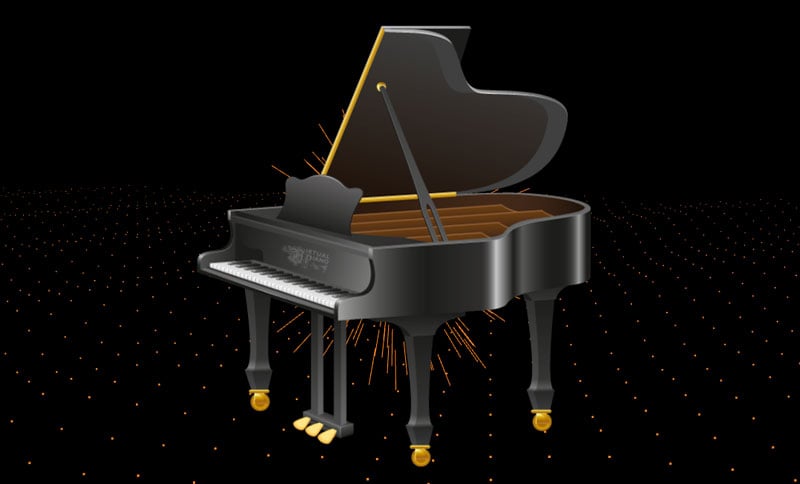 Virtual piano online with customizable keys