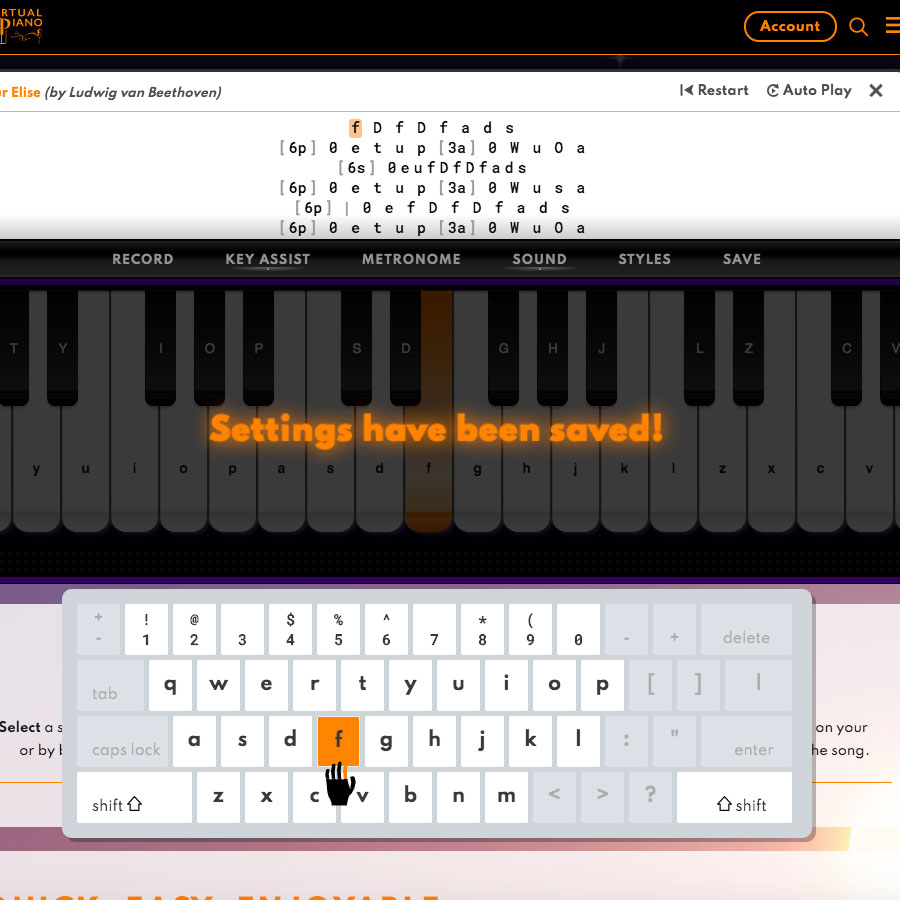 virtual piano garageband