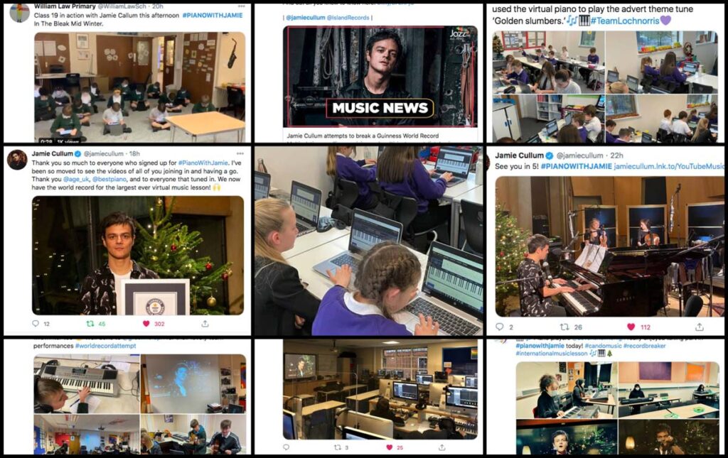 Largest Music Lesson In The World with Virtual Piano Online Piano News