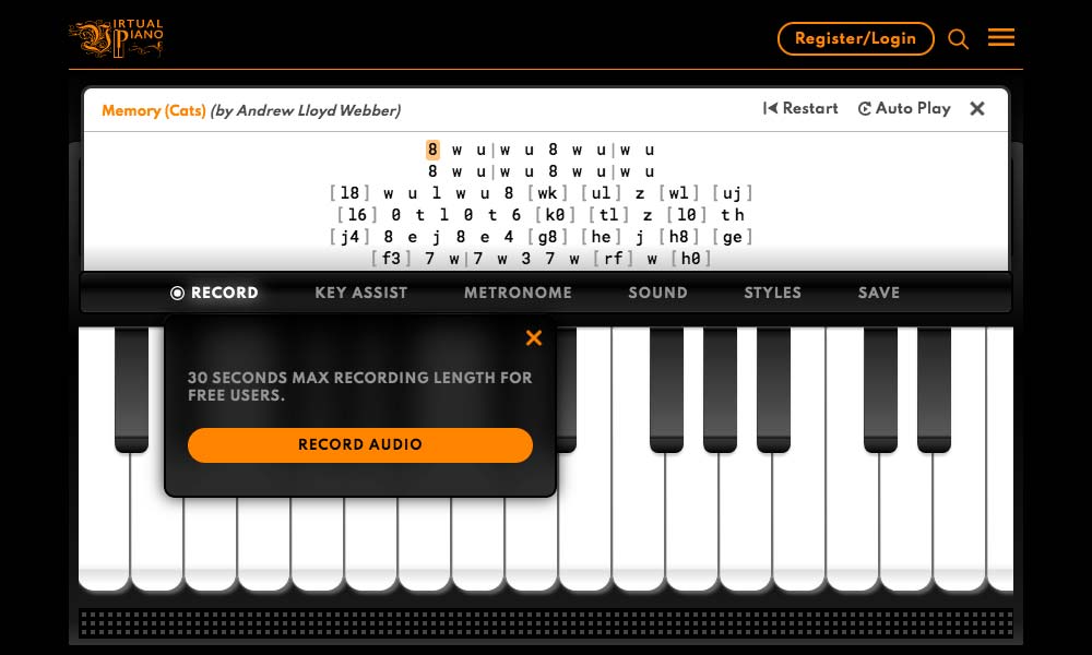 Google Chrome App To Play Piano Online: Multiplayer Piano