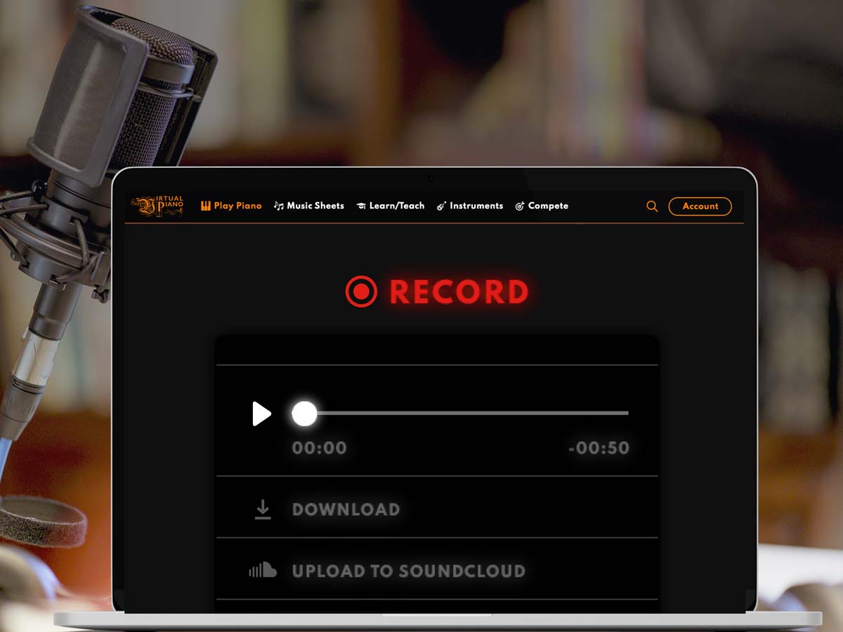 Virtual Piano Keyboard & Recorder: Play Piano Online