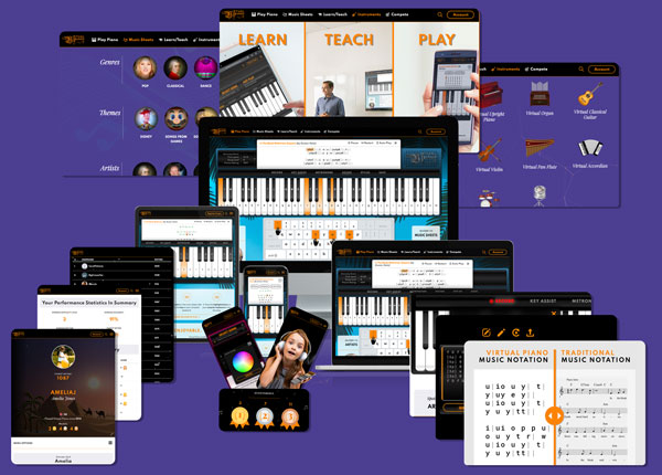 Virtual Piano Plus Membership benefits