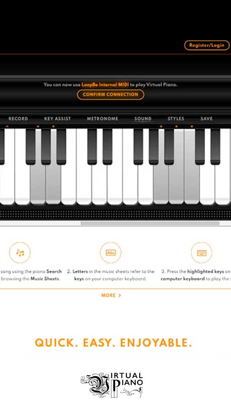 connect piano keyboard to computer