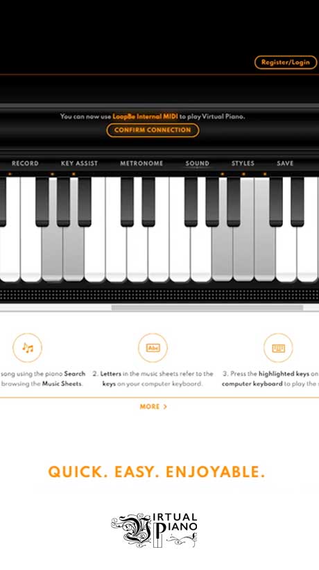 🕹️ Play Virtu Piano Game: Online Virtual Piano Simulator for