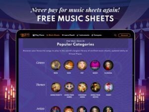 virtual piano net sheets