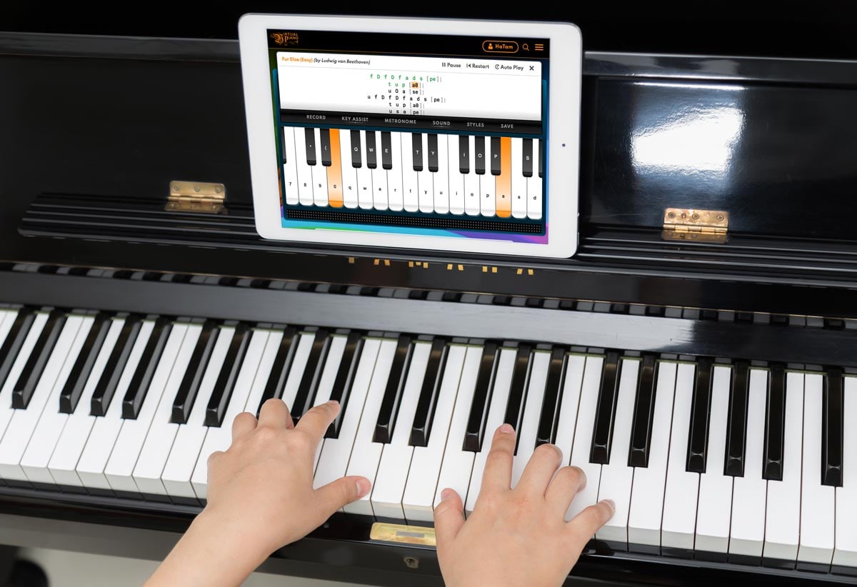 Connect your piano via MIDI to Virtual Piano