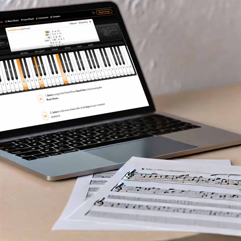 LESSON 2.4. Understanding And Playing Virtual Piano Sheets | Virtual Piano