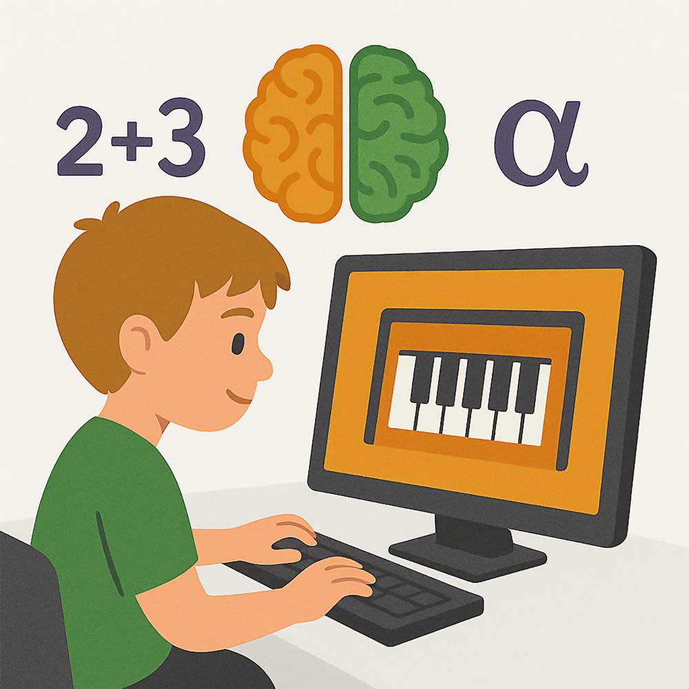 3 - Boosts Cognitive Skills - Virtual Piano