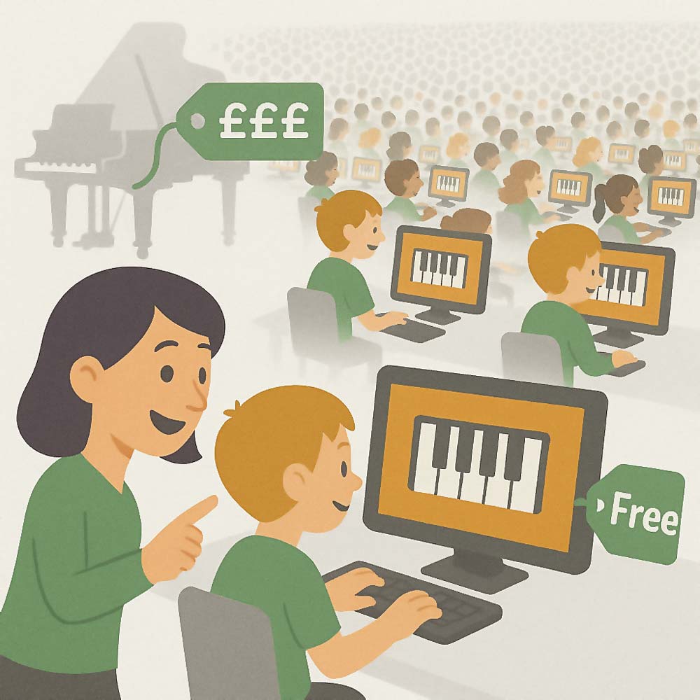 4 - Cost-Effective for Schools - Virtual Piano
