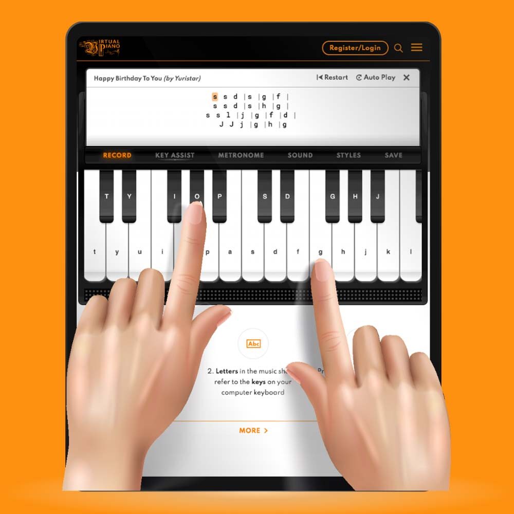Virtual Piano - Play Virtual Piano online at