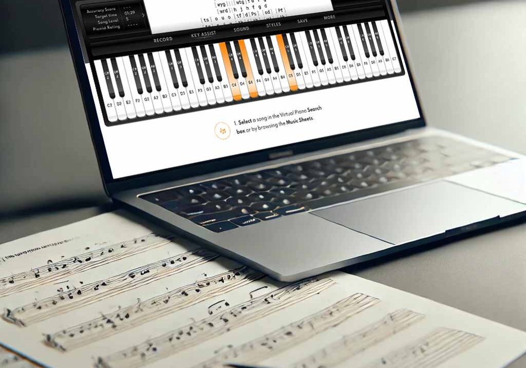 Mastering VP Key Signatures & Circle of fifths, Level 7, Virtual Piano